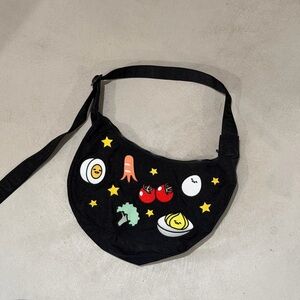 BAGGU Gudetama Black Crossbody Bag